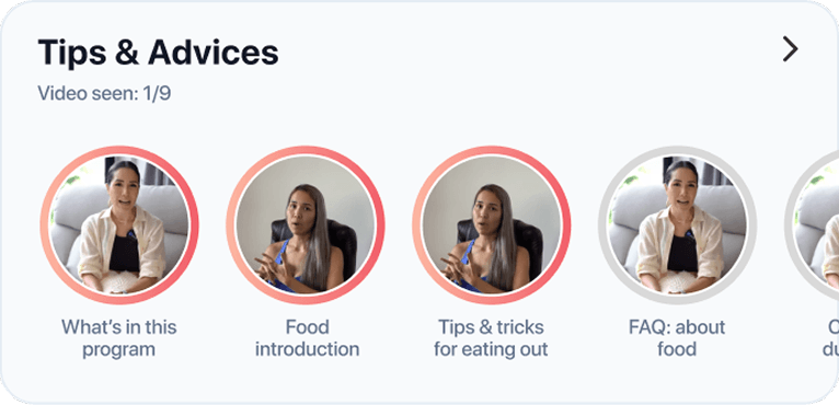 Jess showing app features