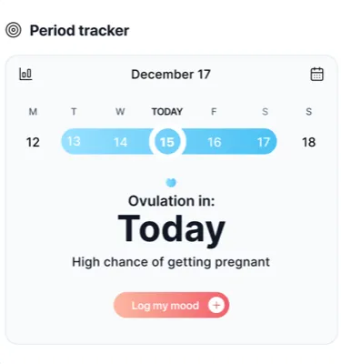 Workout tracking feature