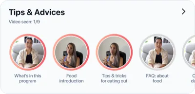 Nutrition planning feature